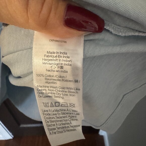 Madewell Men's Basic Vintage Wash Tshirt Light Blue Large - Picture 4 of 5